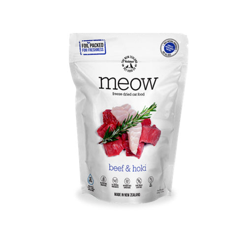 NZ NATURAL PET FOOD CO Meow Freeze-Dried Beef & Hoki Treats, 50g
