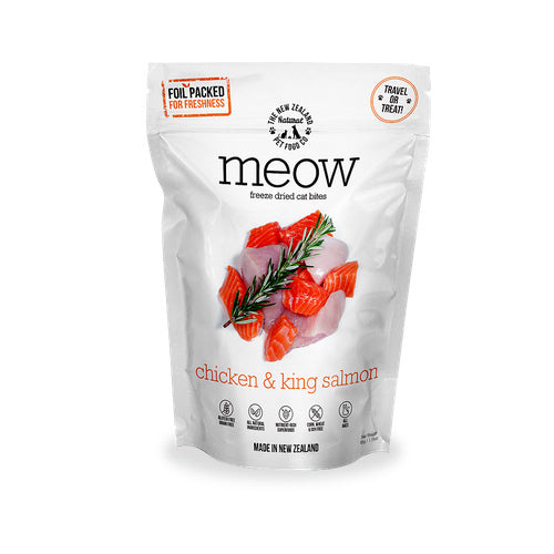 NZ NATURAL PET FOOD CO Meow Freeze-Dried Chicken & Salmon Treats, 50g