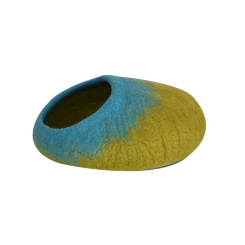 KARMA CAT Ombre Wool Cave, Green/Blue