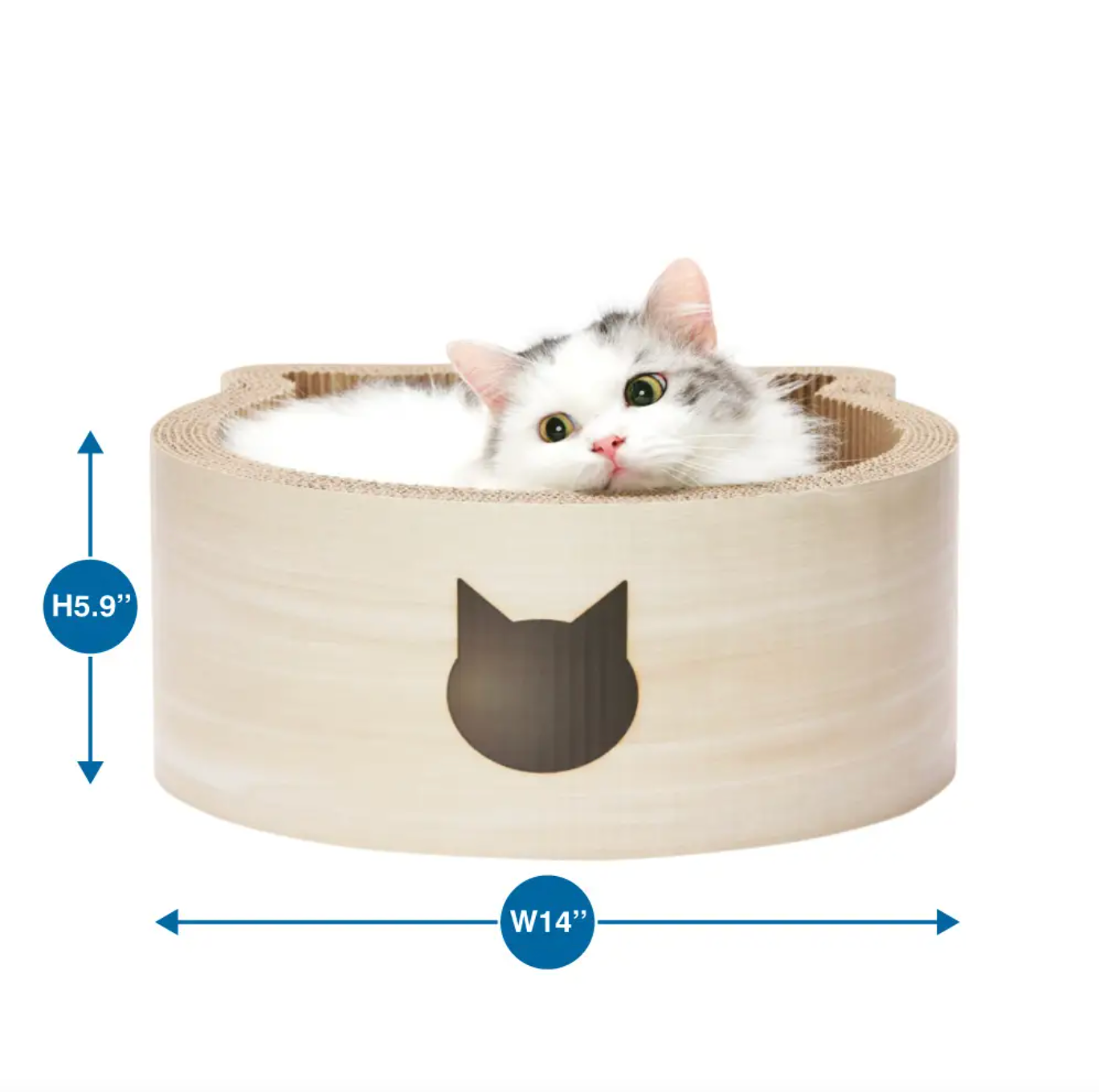 NECOICHI Cozy Cat Head Scratcher Bed