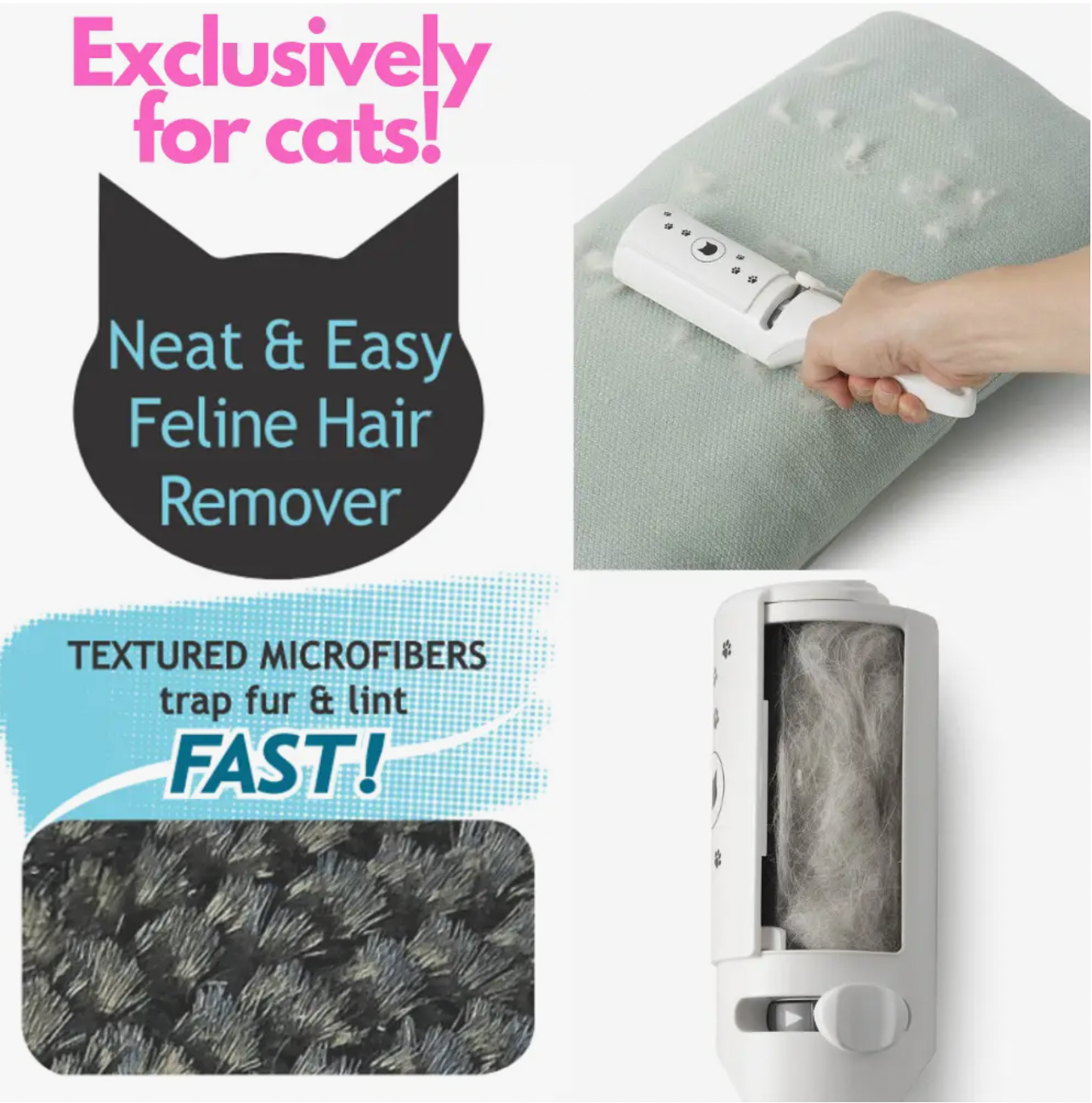 NECOICHI Purrfection Neat & Easy Feline Hair Remover