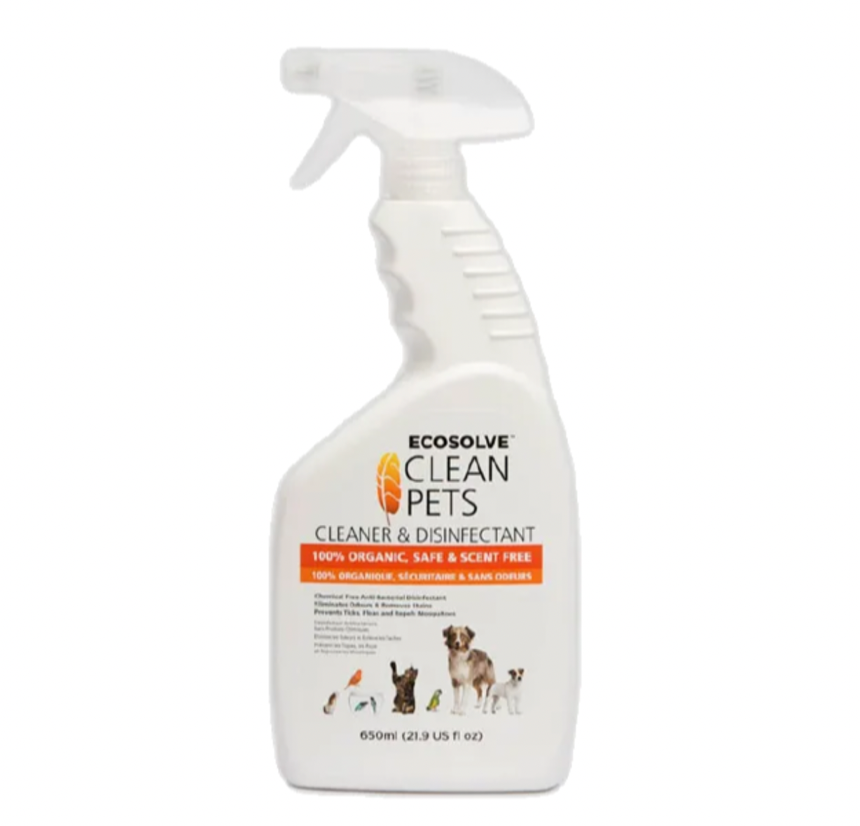 ECOSOLVE Clean Pets Natural Cleaner & Sanitizer, 650ml