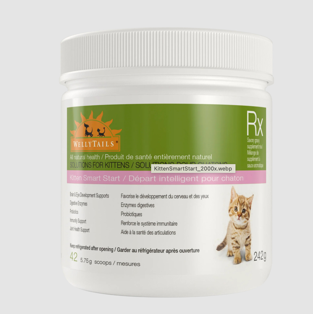 WELLYTAILS Smart Start Rx Supplement, 242g