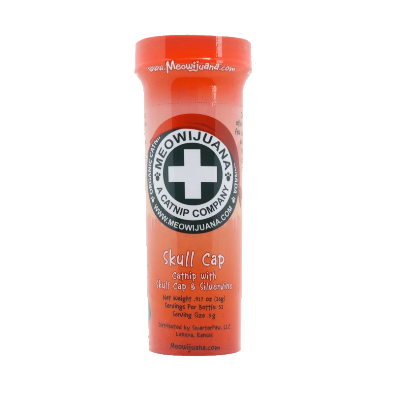 MEOWIJUANA Skull Cap Catnip & Skull Cap Blend, 26g