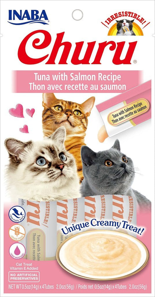 INABA Churu Puree 4pk, Tuna w/Salmon