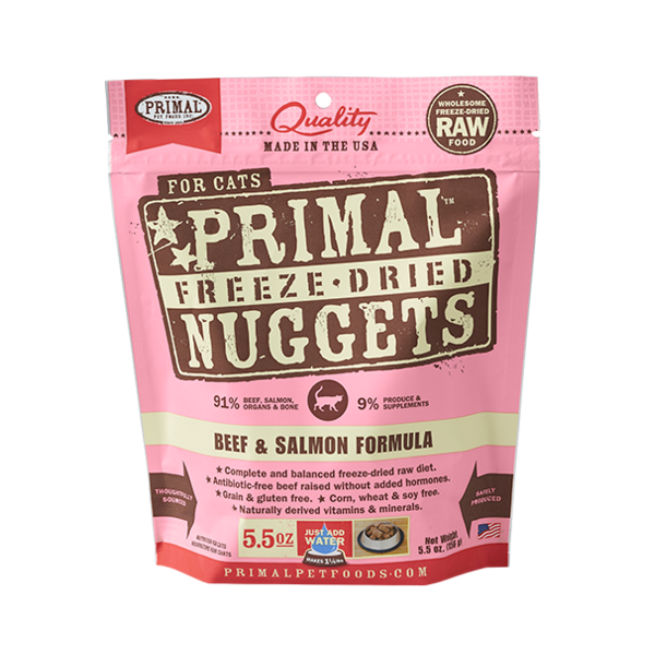 PRIMAL Freeze-Dried Beef & Salmon Formula, 156g (5.5oz)