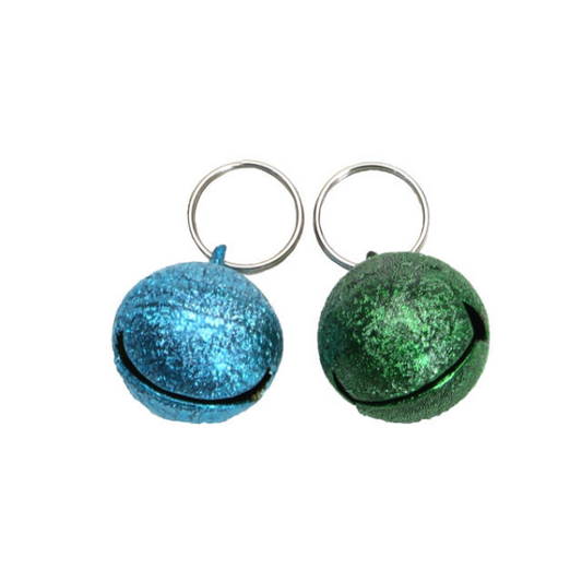 COASTAL Frosted Round Cat Bells, 2pk