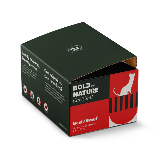 BOLD BY NATURE Frozen Raw Beef Patties, 3lbs