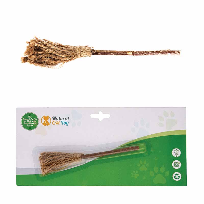 NATURAL CAT TOY Silver Vine Miraculous Magic Broom