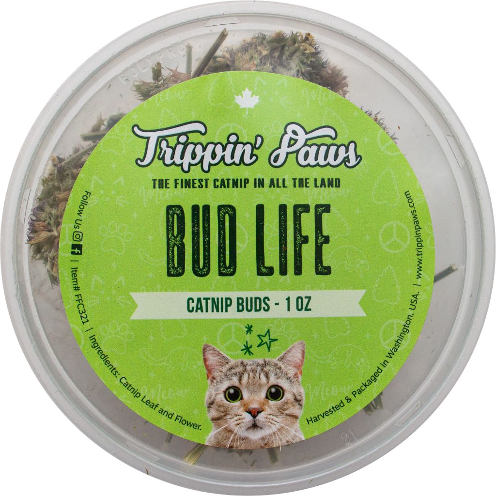 TRIPPIN' PAWS Bud Life Catnip Tub, 1 oz