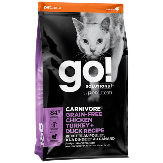PETCUREAN GO! Carnivore Chicken, Turkey & Duck Recipe, 1.3kg (3lb)