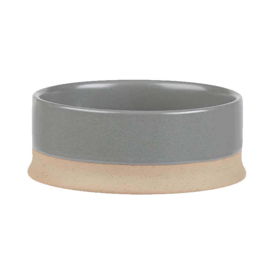 SCRUFFS Scandi Ceramic Water Bowl, Grey