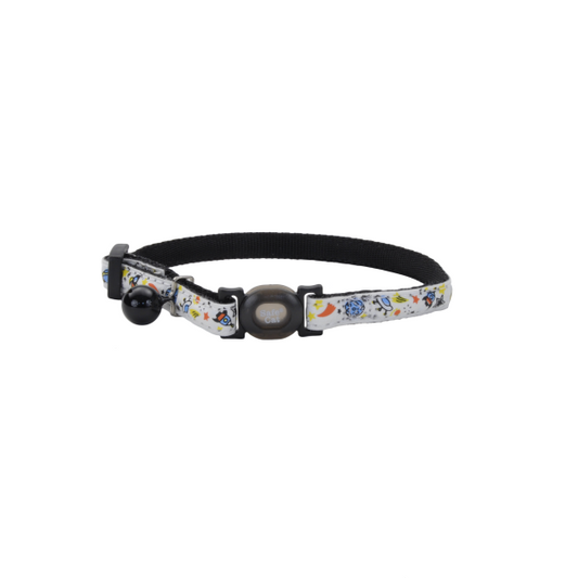 COASTAL SafeCat Glow in the Dark Adjustable Breakaway Collar, Galaxy