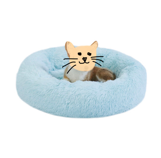 BEST FRIENDS BY SHERI Donut Shag Self-Warming Fluffy Bed, Baby Blue