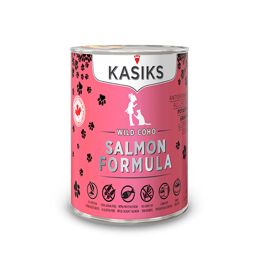KASIKS Wild Coho Salmon Formula, 345g *CASE (12 cans)*
