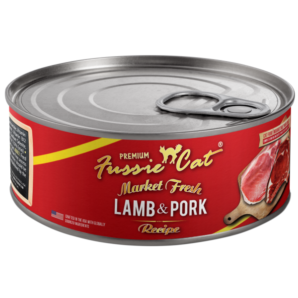 FUSSIE CAT Market Fresh Lamb & Pork, 156g (5.5oz)