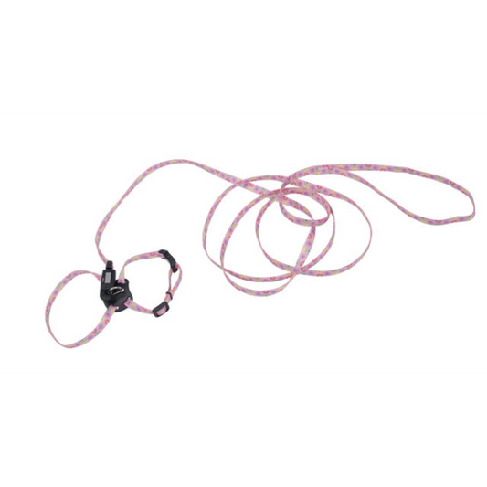 COASTAL Li'l Pals Adjustable Kitten Harness, Pink Daisy