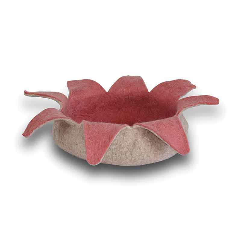 KARMA CAT Felted Wool Petal Bed Rose, 14"