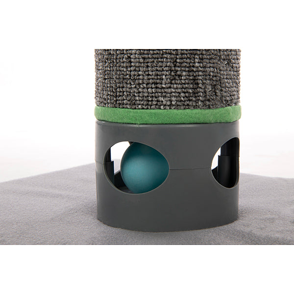 SMARTYKAT Playful Post Scratcher w/Track Toy Base