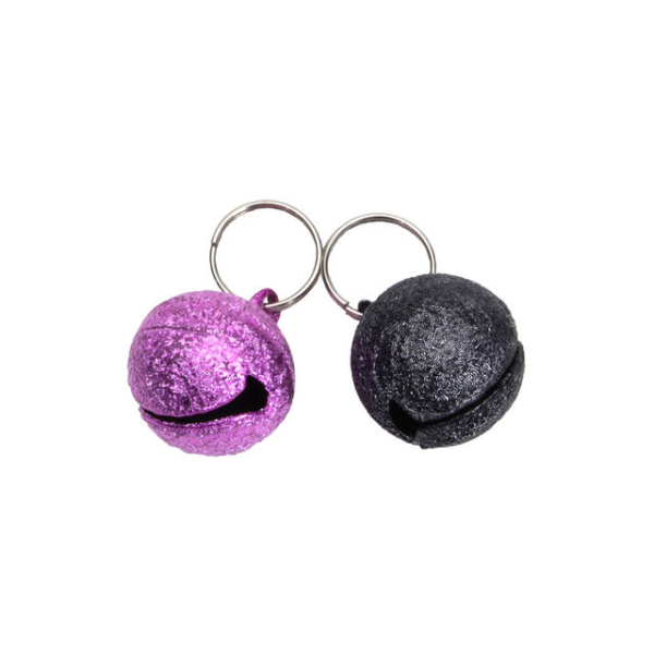 COASTAL Frosted Round Cat Bells, 2pk