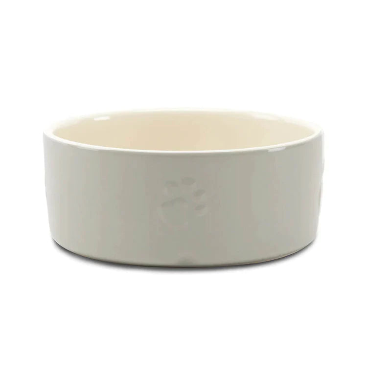 SCRUFFS Icon Ceramic Water Bowl , Grey 13cm