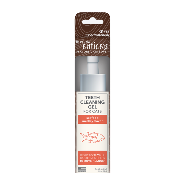 TROPICLEAN Fresh Breath Enticers Seafood Teeth Cleaning Gel , (2oz)