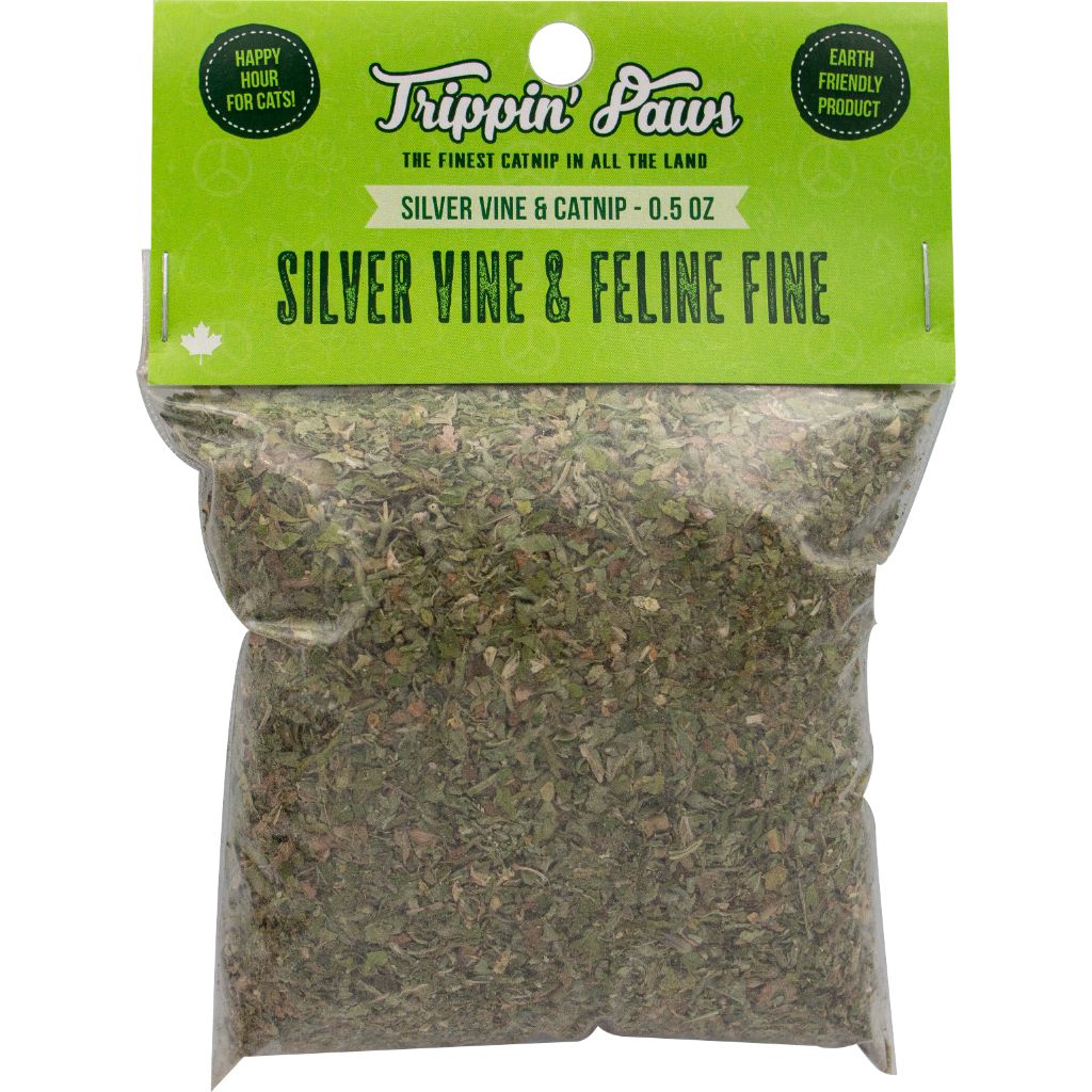 TRIPPIN' PAWS Silver Vine & Feline Fine Catnip, 14g (.5oz)