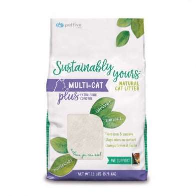 SUSTAINABLY YOURS Multi-Cat Plus Litter, 13lbs