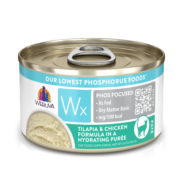 WERUVA Wx Tilapia & Chicken in Hydrating Puree, 85g (3oz)**CLEARANCE**
