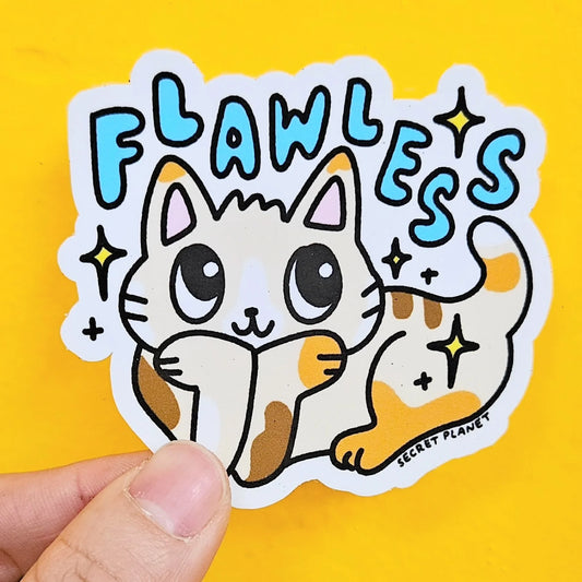 SECRET PLANET Flawless Cat Vinyl Sticker