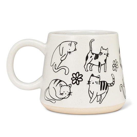 ABBOTT Oversized Cats Drawing Mug, 17oz