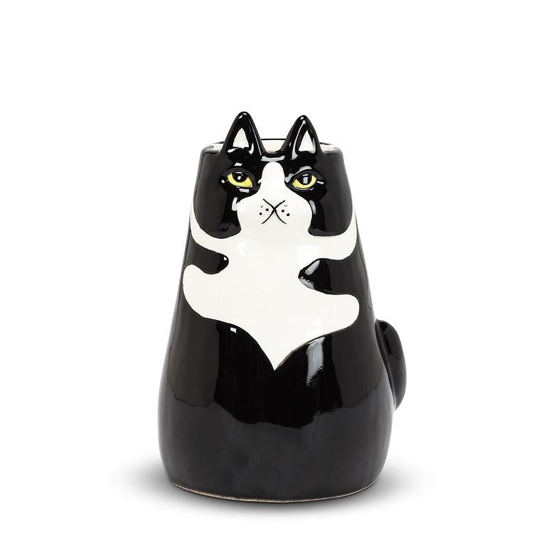 ABBOTT Medium Sitting Cat Vase, Sylvester