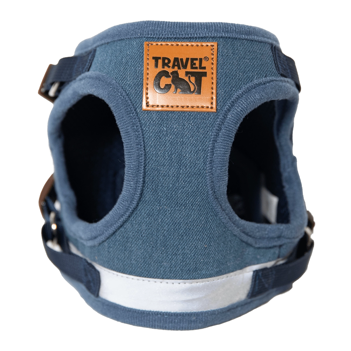 TRAVEL CAT The True Adventurer Reflective Harness and Leash Set, Jean Jacket