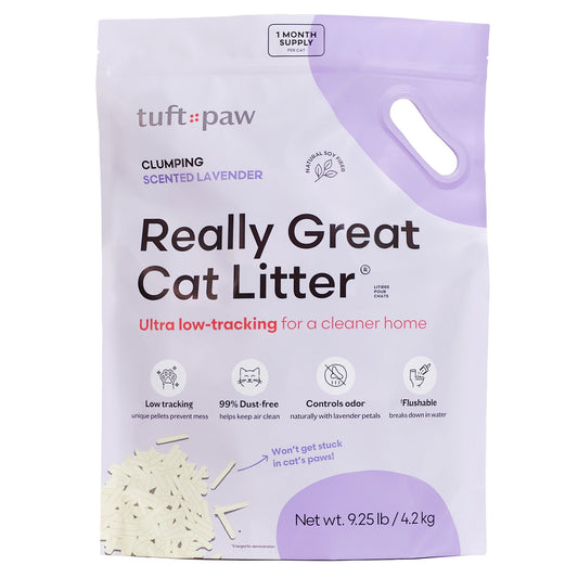 TUFT + PAW Really Great Cat Litter Lavender, 4.2kg