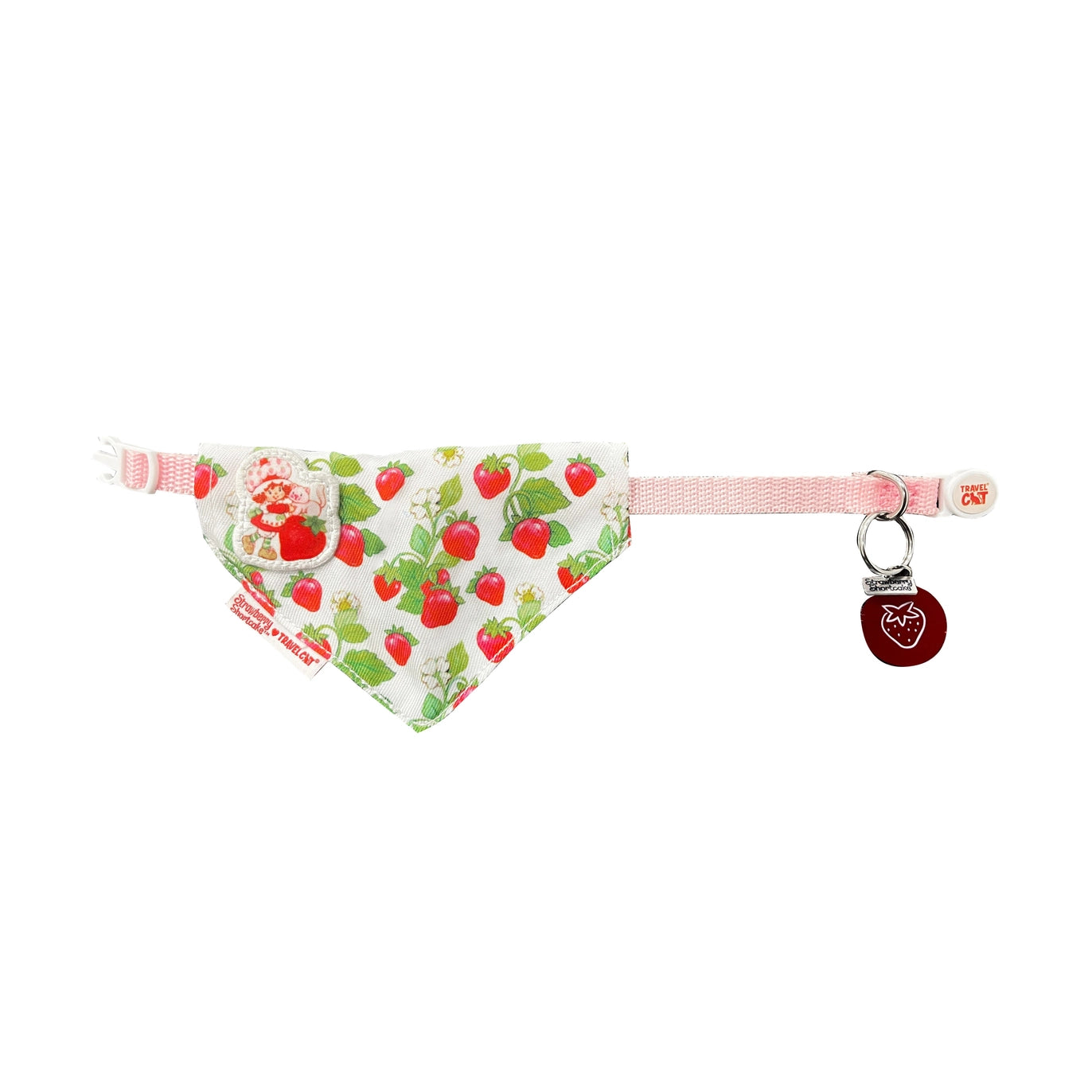 TRAVEL CAT Strawberry Shortcake Limited Edition Collar and Bandana