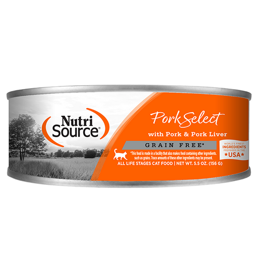 NUTRISOURCE Grain Free Pork Select, 156g (5.5oz)