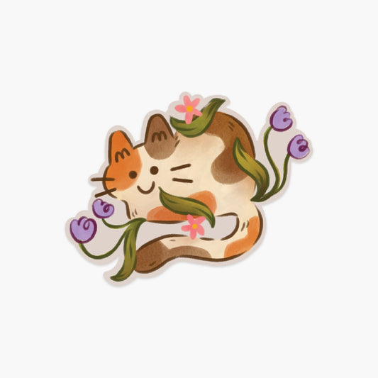 THE STRAY SHOP Calico Tulips Sticker