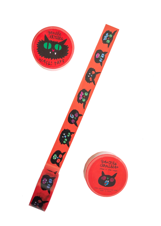 GENTLE THRILLS Scaredy Cats Washi Tape