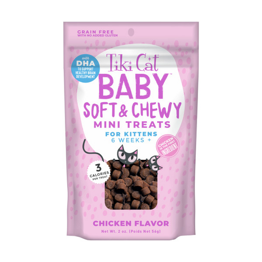 TIKI CAT Baby Soft & Chewy Chicken Treats, 56g (2oz)