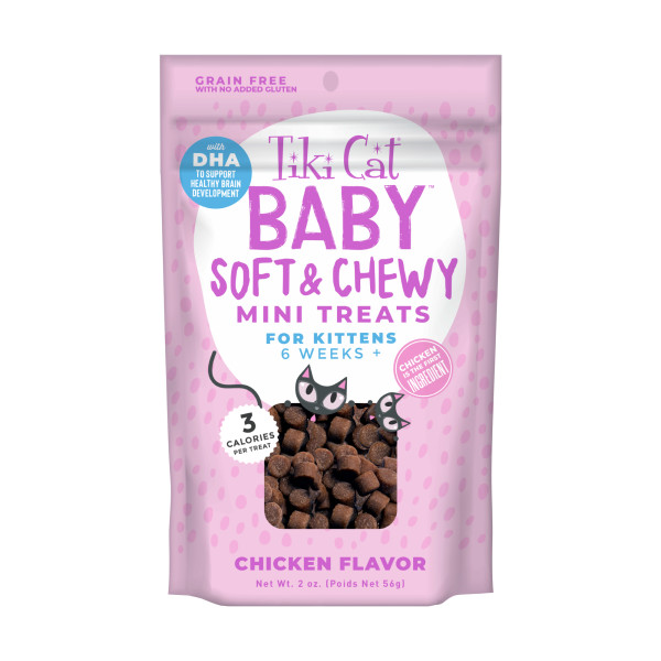 TIKI CAT Baby Soft & Chewy Chicken Treats, 56g (2oz)