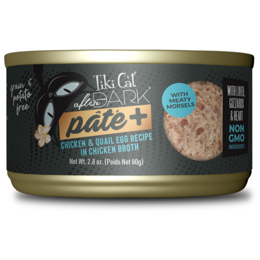 TIKI CAT After Dark Pâté+ Chicken & Quail Egg, 80g (2.8oz)