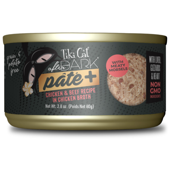 TIKI CAT After Dark Pâté+ Chicken & Beef, 80g (2.8oz)