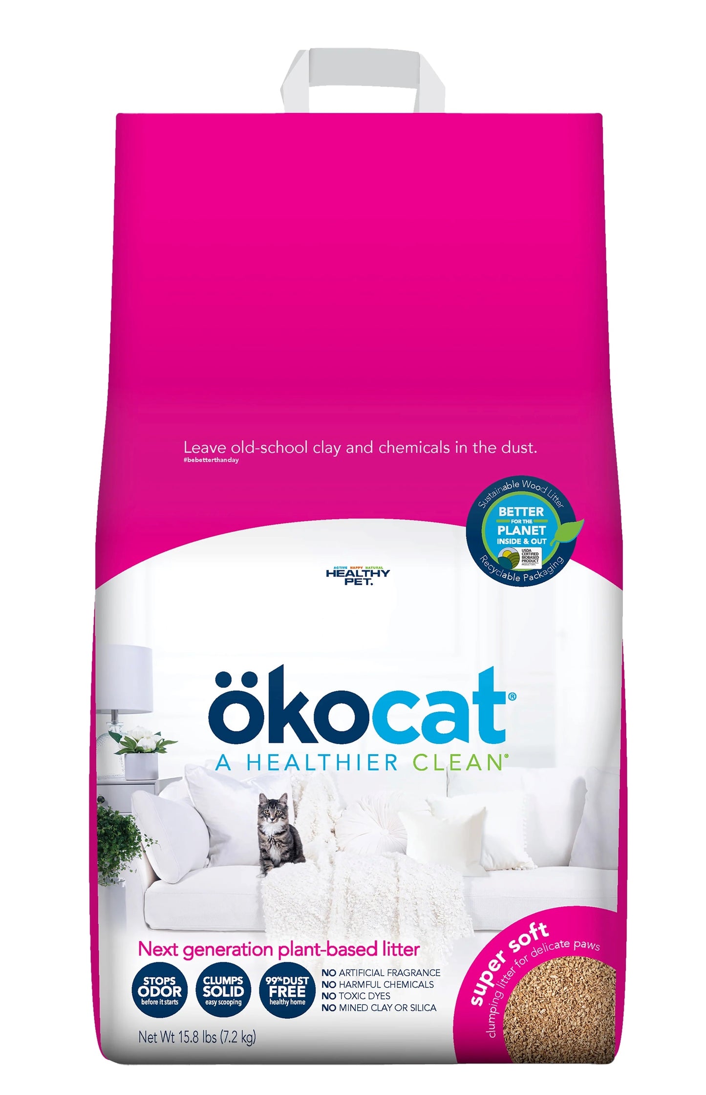 OKOCAT Super Soft Litter, 7.2kg