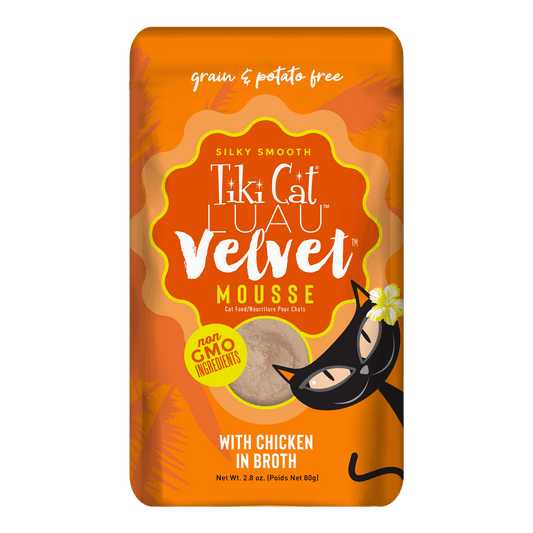 TIKI CAT Velvet Mousse Chicken, 80g pouch