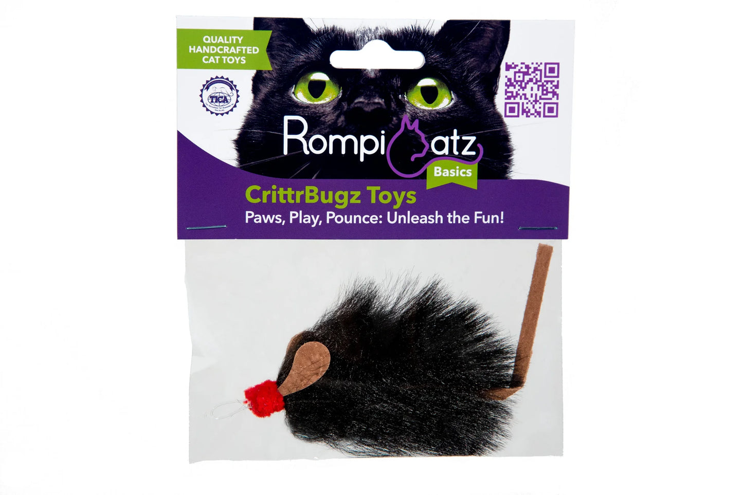ROMPICATZ CrittrBugz Flexi Faux Fur Mouse Attachment