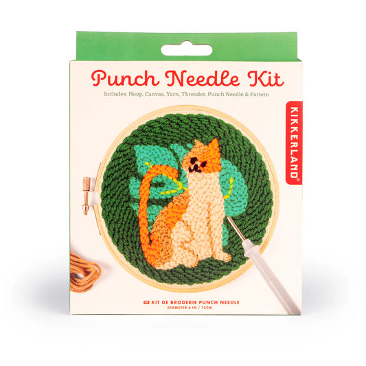 KIKKERLAND Cat Punch Needle Kit