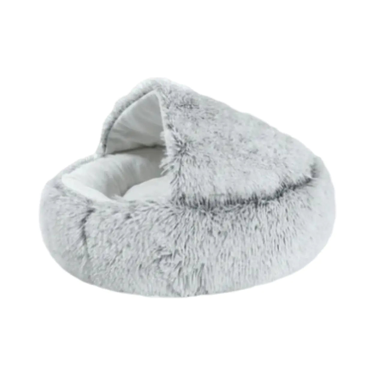 GOO-EEZ Plush Hooded Bed, Grey