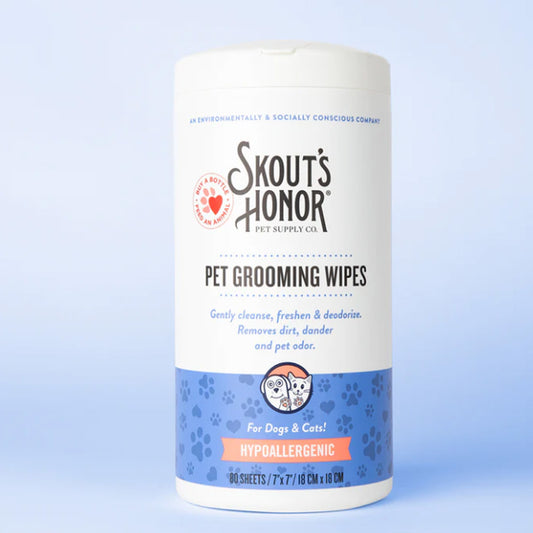 SKOUT'S HONOR Grooming Wipes, 80ct