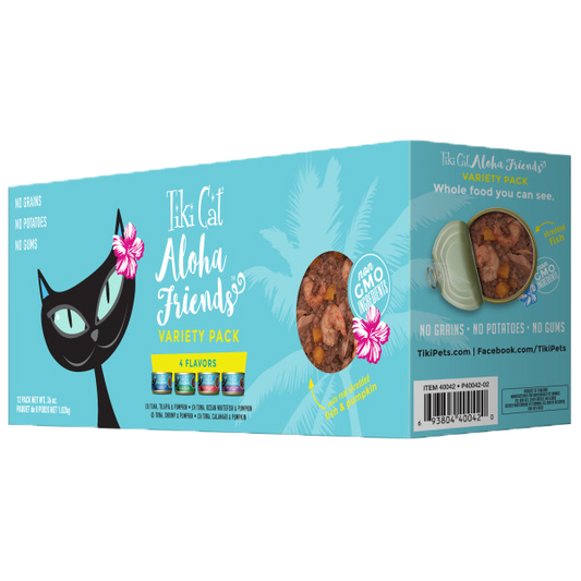 TIKI CAT Aloha Friends Variety Pack, 12 x 85g