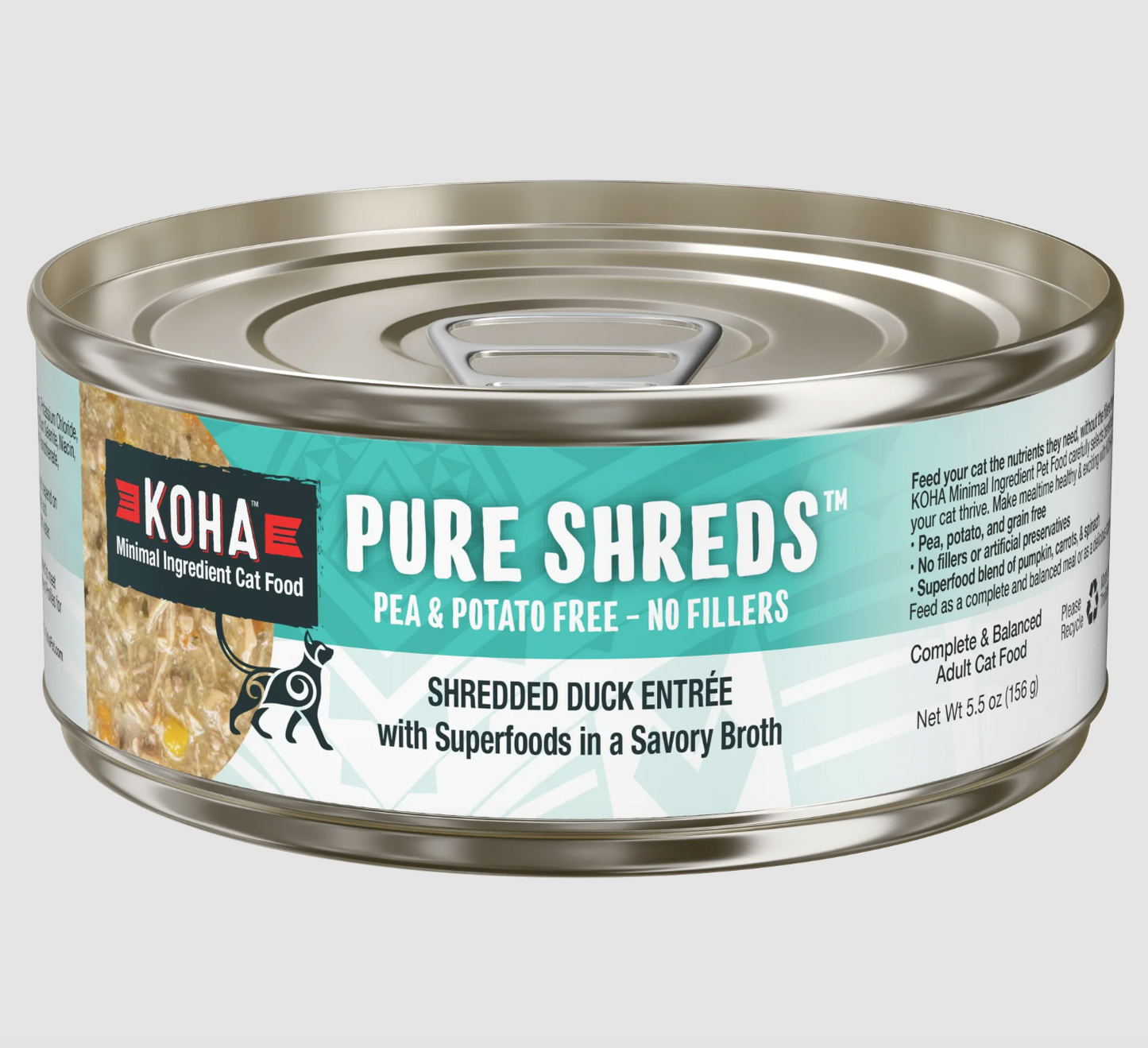 KOHA Pure Shreds Shredded Duck Entrée 156g (5.5oz)